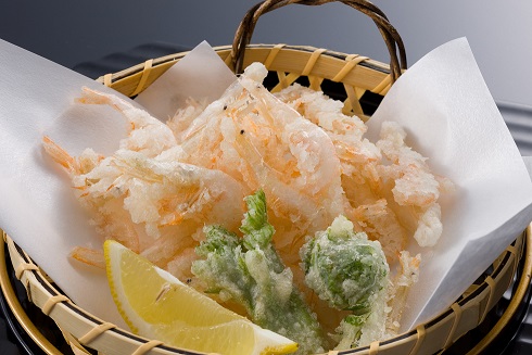 fried white shrimp